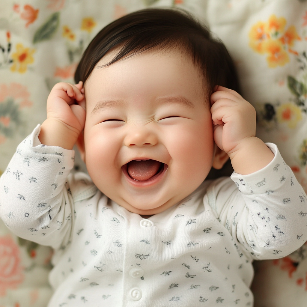 아기 만세 자세, 팔 벌리고 자는 이유, 모로반사와 수면 자세 알기 2 아기 만세 자세2